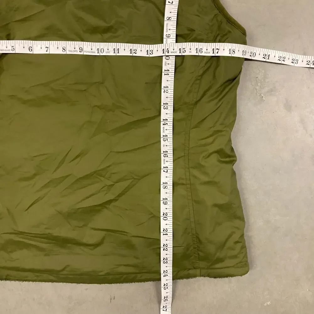 Reversible fur the north face puffer vest jacket